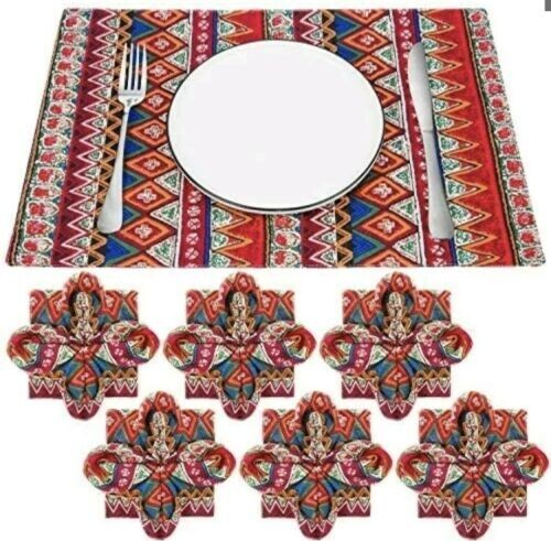 Natural linen placemats - 6,