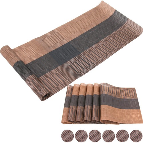 Tts set brown place mats - tts,