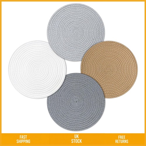 Elegant round woven cotton - elegant,