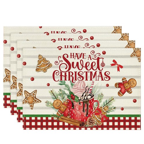 4pcs xmas trees snow - 4pcs,