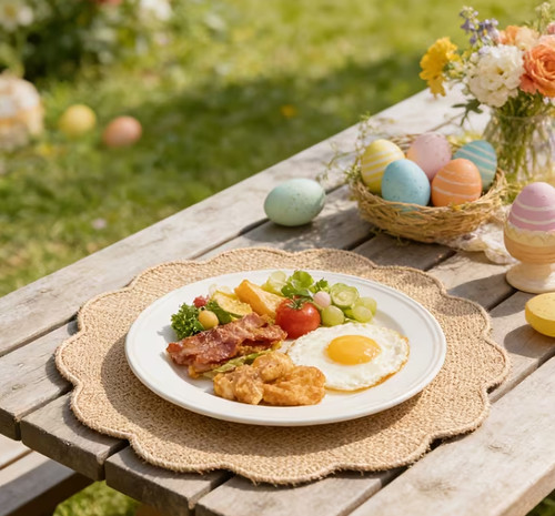 Set woven table mats - 8,