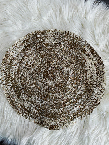 Set round woven fabric - of,