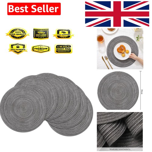 Washable round placemats set - round,