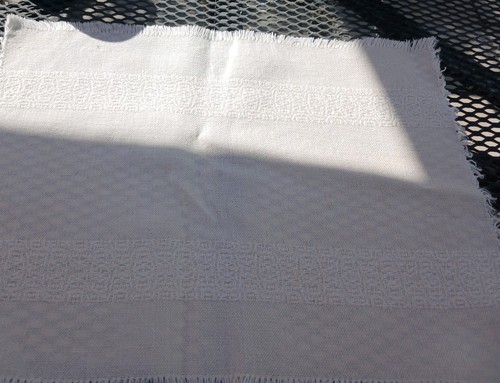 Vintage woven placemats set - vintage,