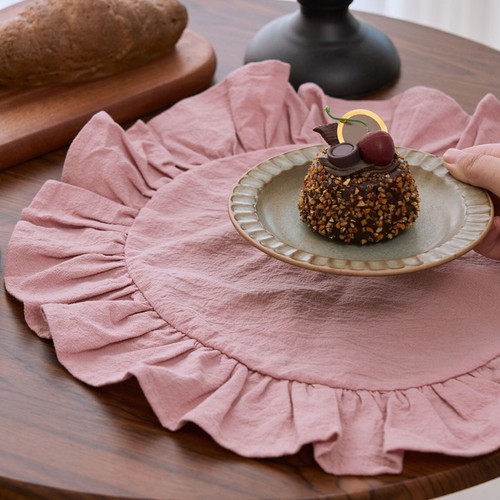 Pcs round table mats - 4, inch