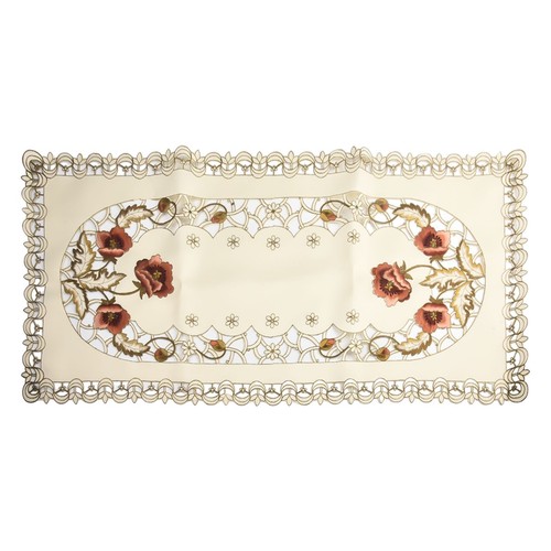 Oval vintage embroidered - vintage, lace