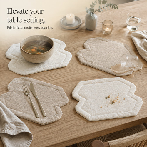 Padded fabric placemats for - padded,