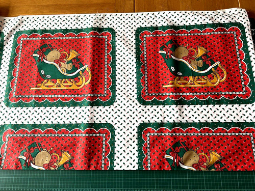 Christmas table mats fabric - mats,